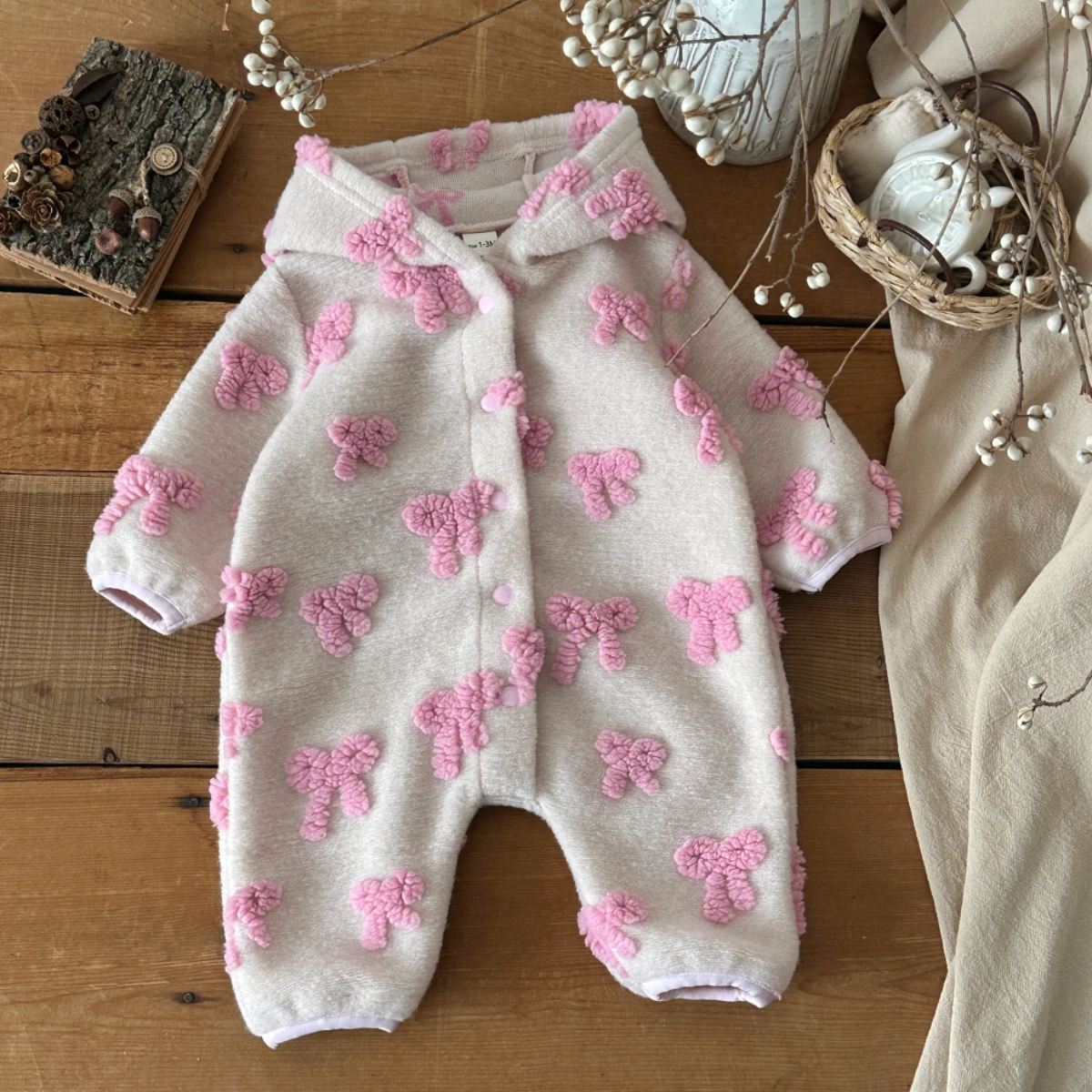 Combinaison à capuche pour béb - Newborn Baby Girl Romper Floral avis et prix