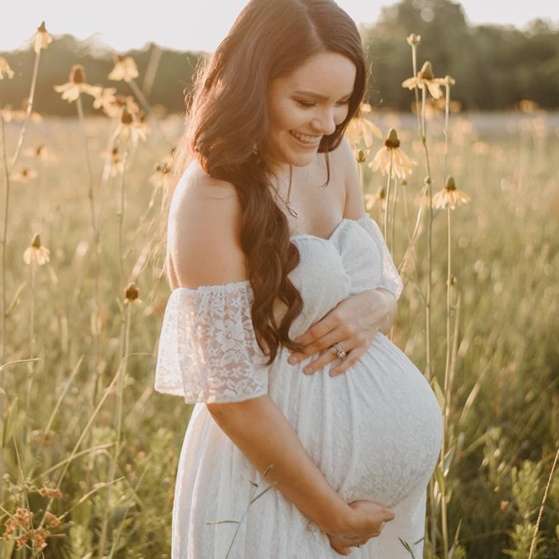 Robe Maxi en Dentelle à Manche - Maternity Wear avis et prix